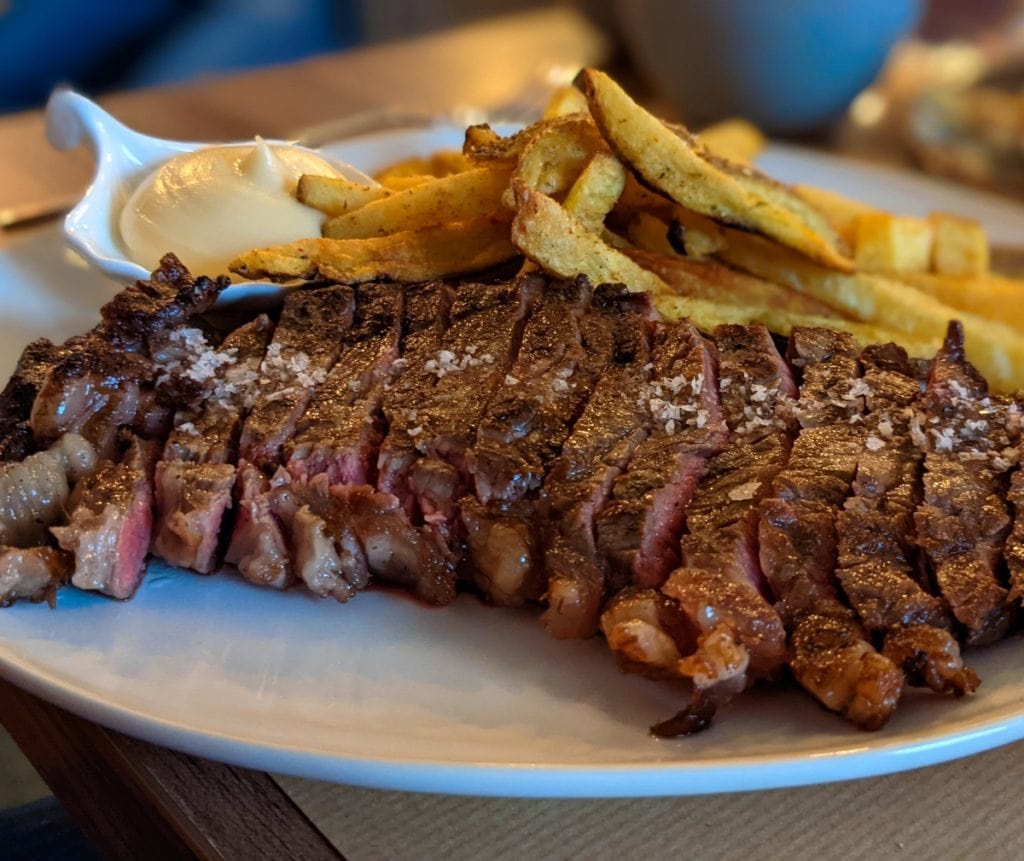 60 day aged wagyu beef and fried in kampo restaurant