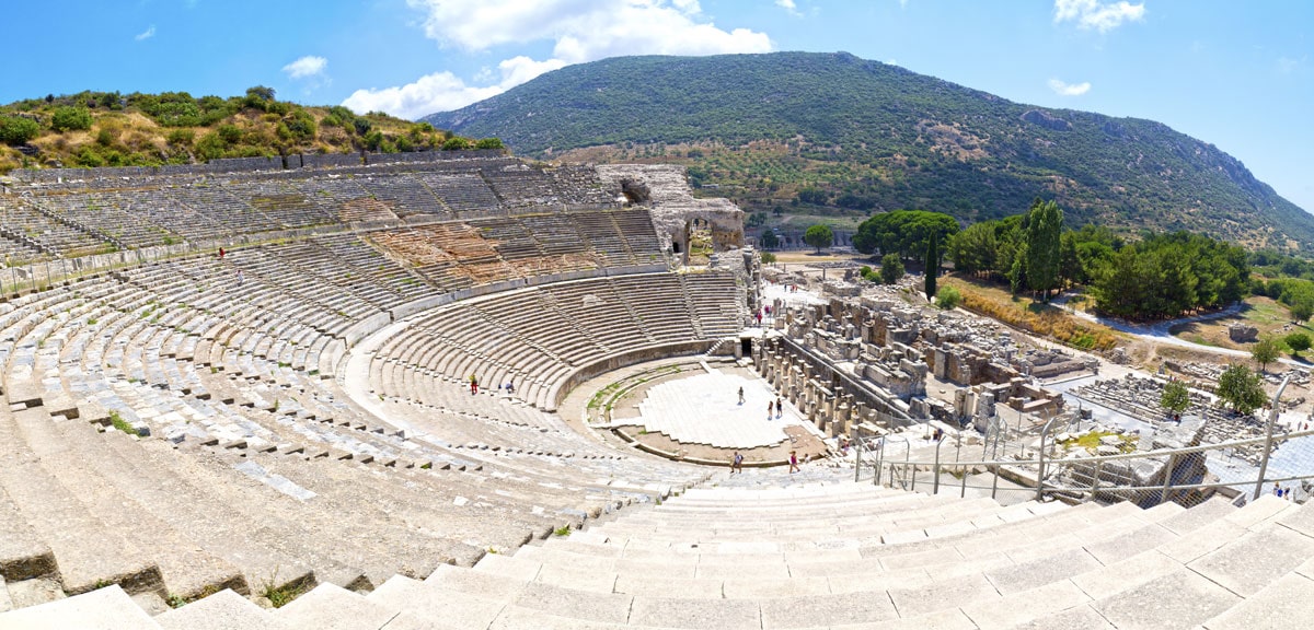 Ephesos Amphitheatre In Ephesus Turkey