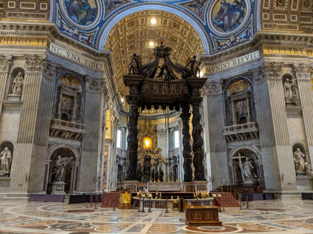 Inside St Peter's Basilica, Vatican