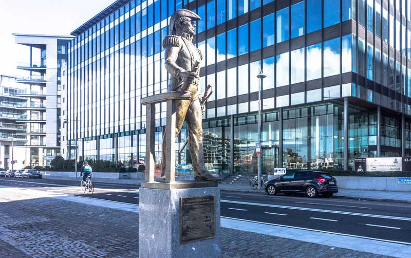 William Brown statue in Dublin's Docklands