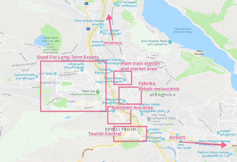 Best areas to live in Tbilisi - old town, Vake, Rustaveli, Vera