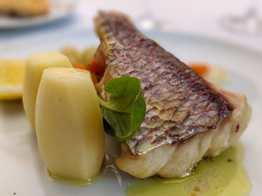 fish in a restaurant in funchal madeira