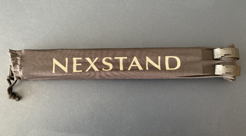 folded nexstand in bag