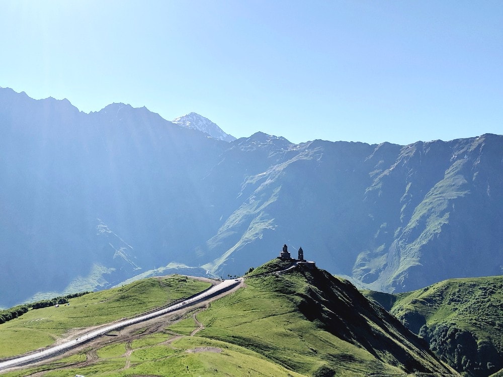 Gergeti Trinity Church in Kazbegi, Georgia