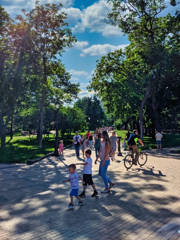 Hanging Out In Kyivs Park
