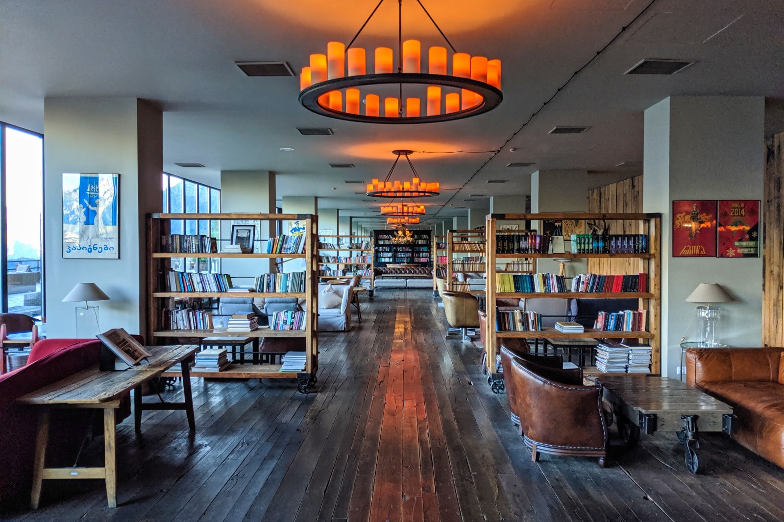 Library Cafe With Travel Books Rooms Hotel