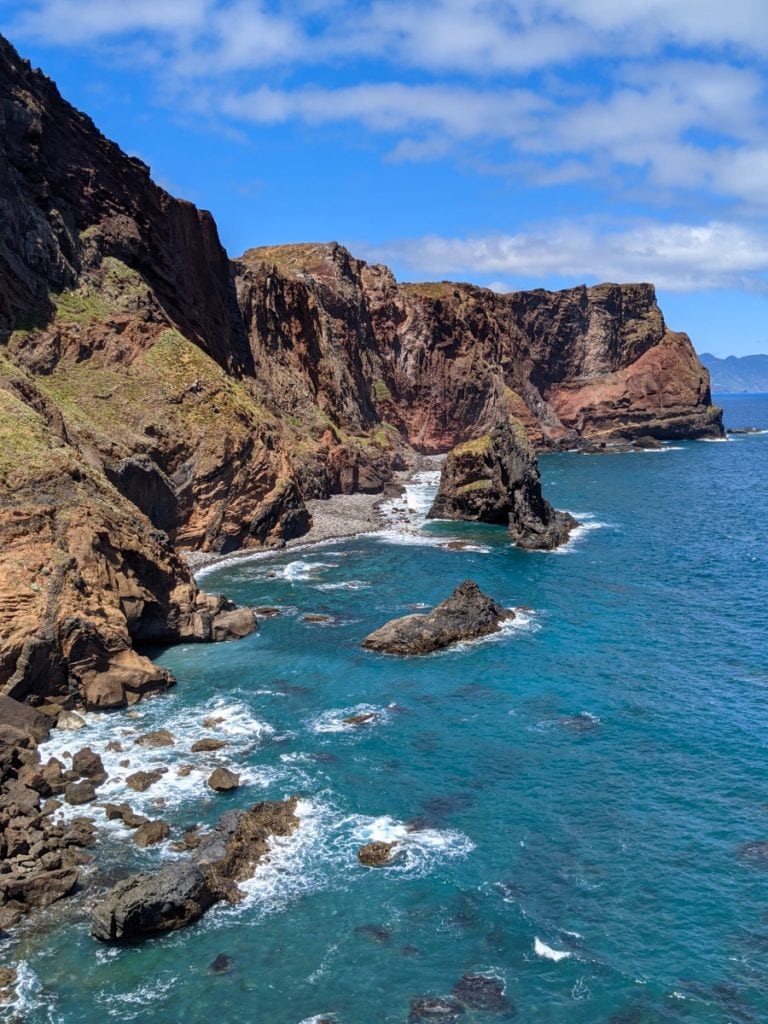 madeira west coast cliffs