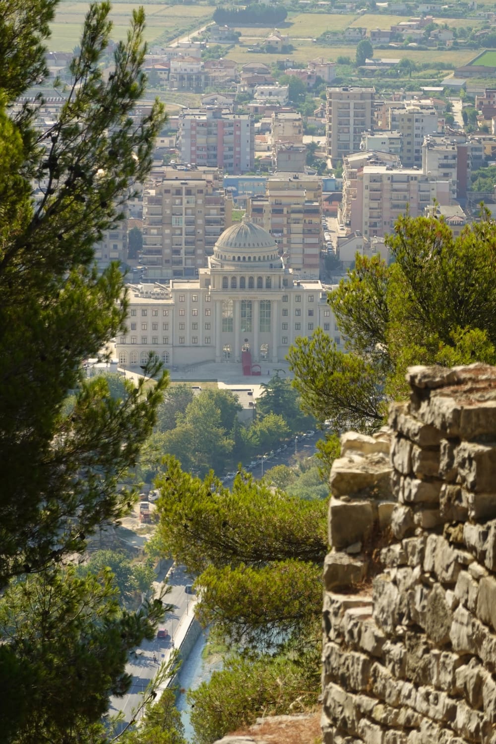 view of berat town from berat castle