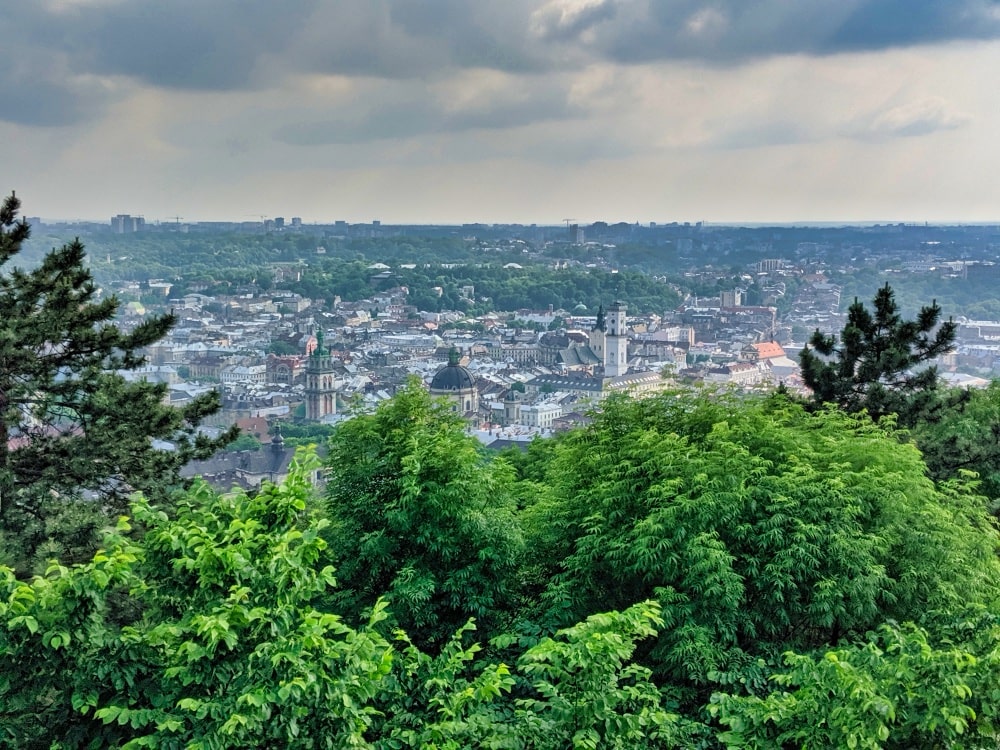 View Of Lviv From Mountain High Castle